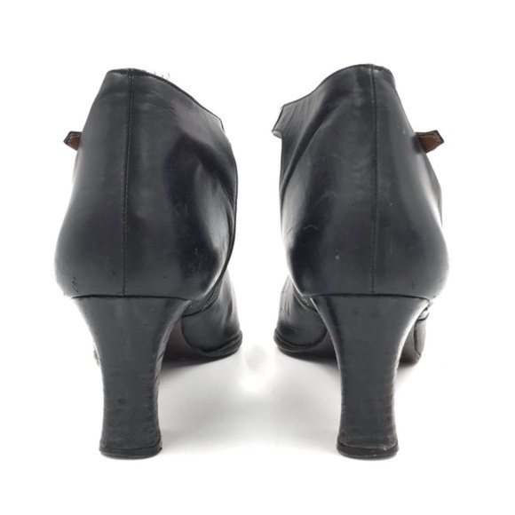 Ralph Lauren Black Leather D’Orsay Pumps Heels Size 10 - Picture 3 of 10